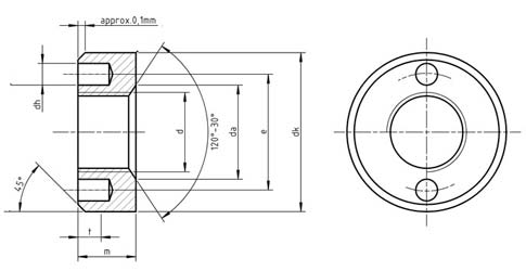 DIN 547 Two hole nuts DIN 547 Two hole nuts