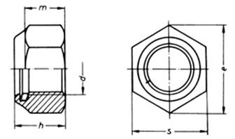 ISO 10512 : Prevailing Torque Type Hexagon Thin Nuts with metric fine threads ISO 10512 : Prevailing Torque Type Hexagon Thin Nuts with metric fine threads