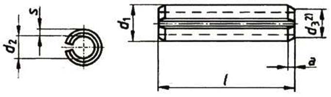 ISO 8752 Heavy Duty Spring type Dowel Pins ISO 8752 Heavy Duty Spring type Dowel Pins